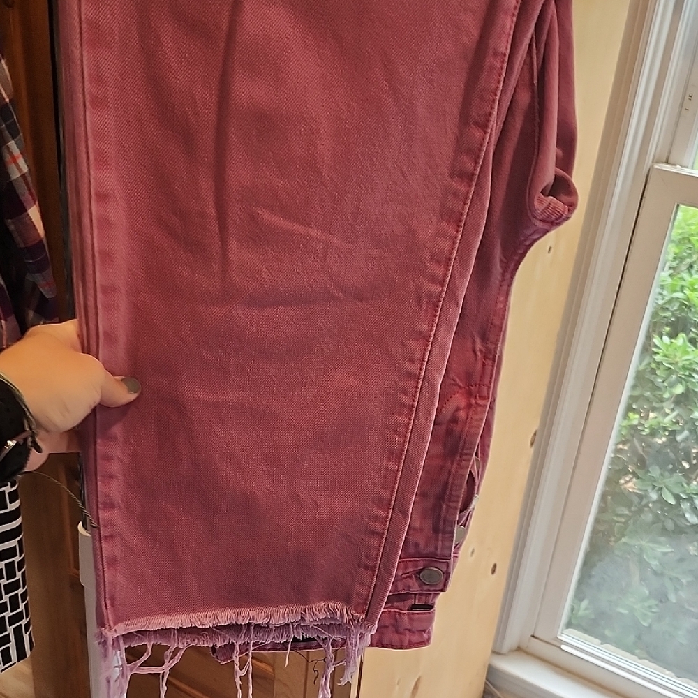 Blank NYC Cropped Pink Jeans